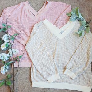 Pink and Cream Top